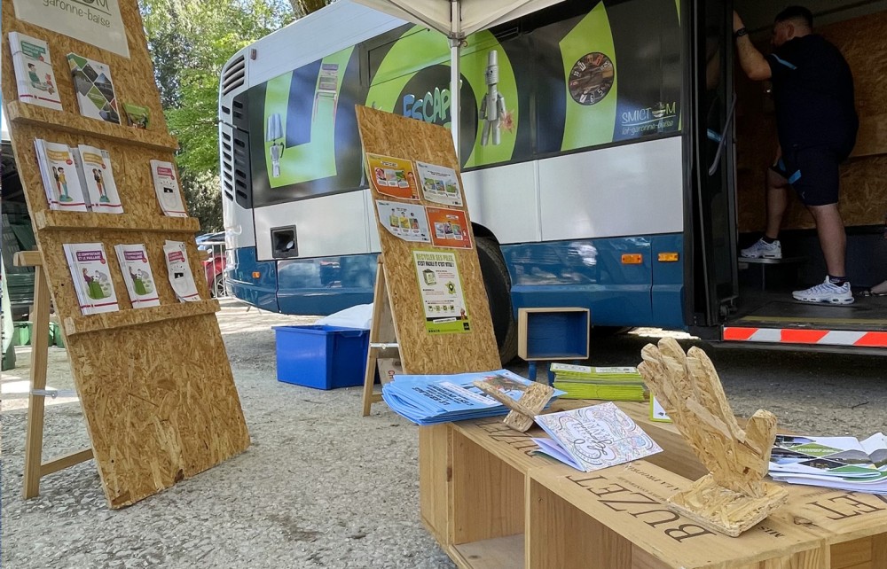 Stand de sensibilisation lors de l’Albret Jazz Festival 2024 