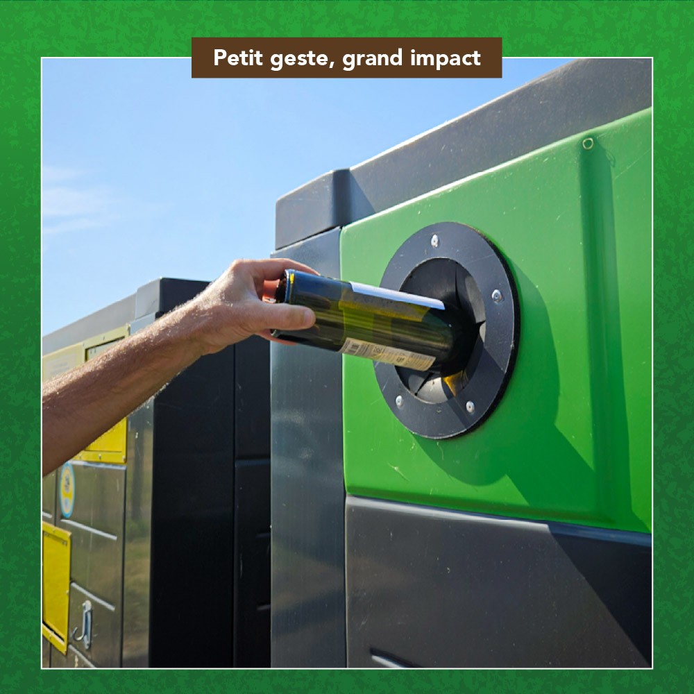 Petit geste, grand impact, les emballages en verre se recyclent à l'infini